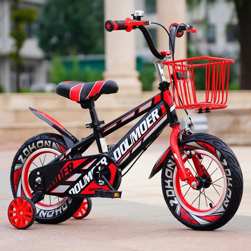 Durable Kids Bicycle with Training Wheels and Safety Lights for Ages 3-12-sku-2