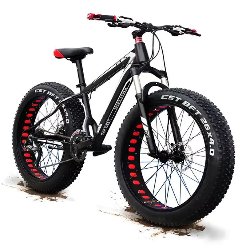 High-Performance Mountain Bicycle with 21-Speed Gear and Fat Tires-sku-4